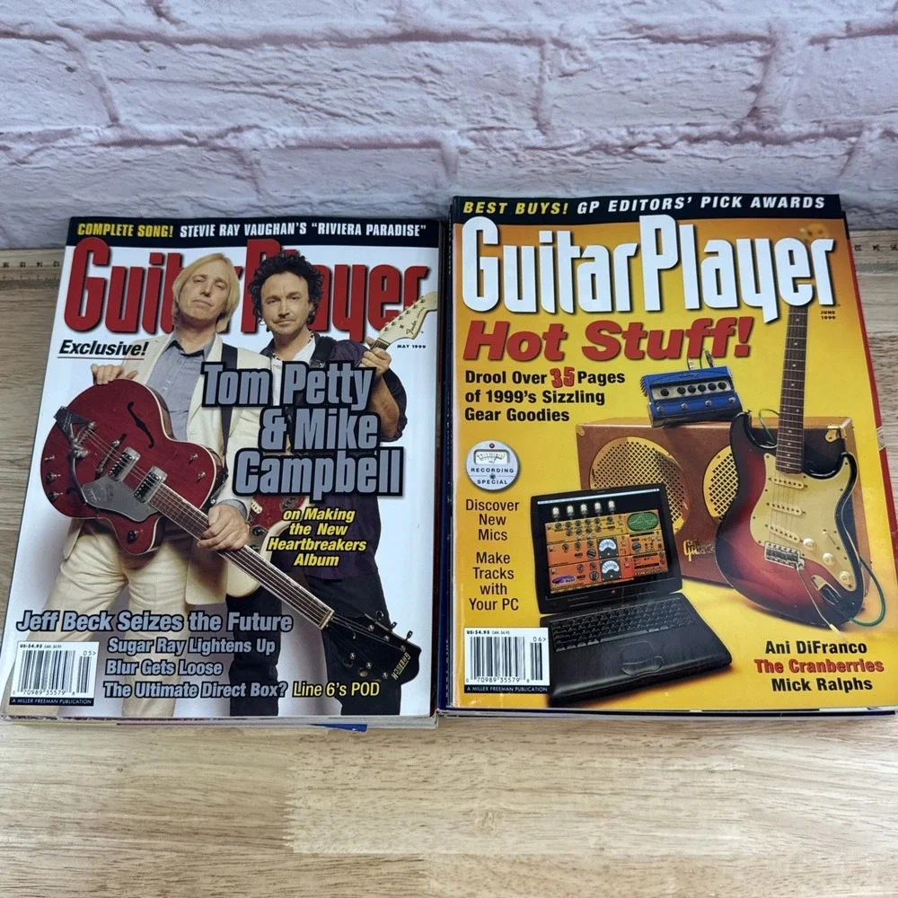 1999 Guitar Player Magazine LOT OF 12 COMPLETE SET Tom Petty Hendrix Santana - Picture 6 of 8
